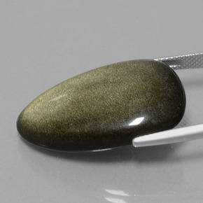 26,38 ctw natürlicher schwarzer Obsidian, Fantasieschliff, Lichtundurchlässig
