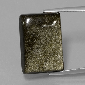 9,17 ctw natürlicher gold-schimmernd Obsidian, Baguette, Lichtundurchlässig