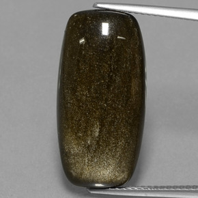 11,95 ctw natürlicher Gold Obsidian, Kissenschliff, Lichtundurchlässig