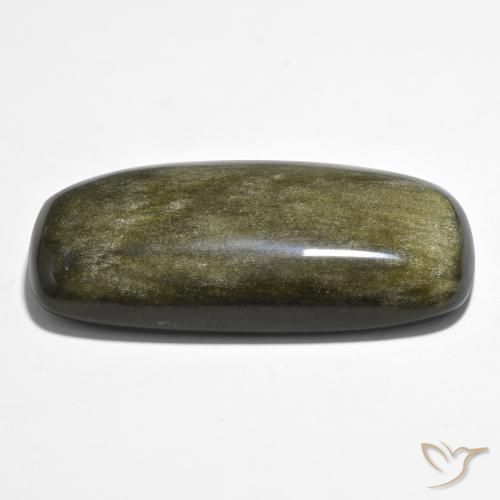 9,17 ctw natürlicher Mehrfarbig Obsidian, Kissen, Lichtundurchlässig