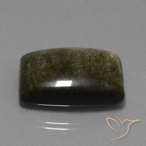 9,17 ctw natürlicher Schwarzbraun Obsidian, Fantasie, Lichtundurchlässig