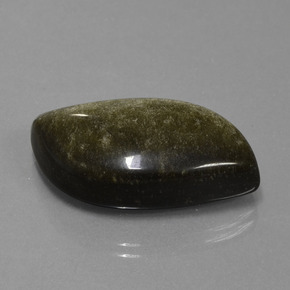25,29 ctw natürlicher schwarzer Obsidian, Fantasieschliff, Lichtundurchlässig