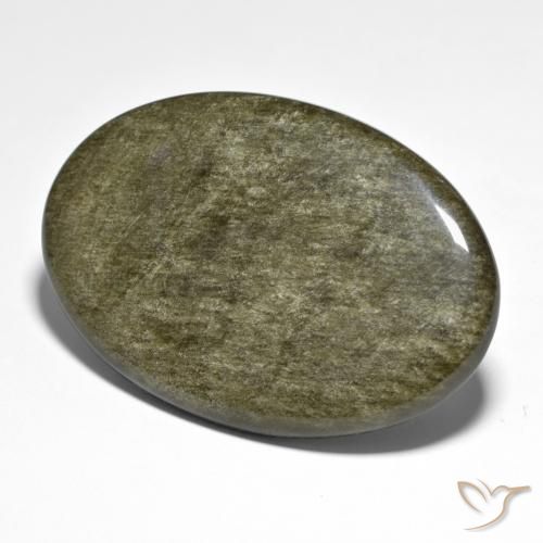 9,17 ctw natürlicher Mehrfarbig Obsidian, Oval, Lichtundurchlässig