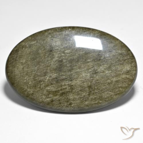 9,17 ctw natürlicher Mehrfarbig Obsidian, Oval, Lichtundurchlässig
