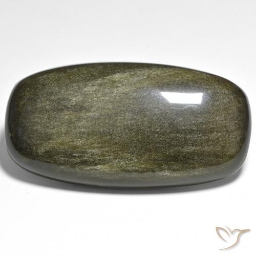 57.10ct Natürlicher Mehrfarbig Obsidian, Kissen, Lichtundurchlässig