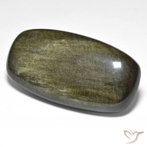 9,17 ctw natürlicher Mehrfarbig Obsidian, Kissen, Lichtundurchlässig