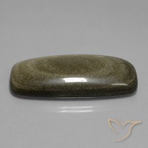 9,17 ctw natürlicher Mehrfarbig Obsidian, Kissen, Lichtundurchlässig