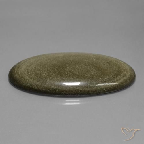 9,17 ctw natürlicher Mehrfarbig Obsidian, Oval, Lichtundurchlässig