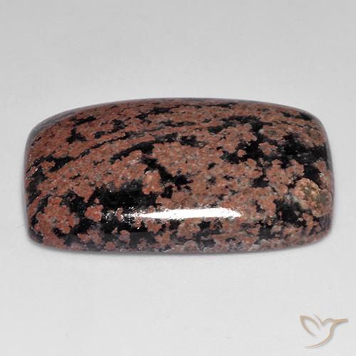 9,17 ctw natürlicher Mehrfarbig Obsidian, Kissen, Lichtundurchlässig
