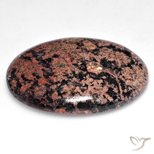 9,17 ctw natürlicher Mehrfarbig Obsidian, Oval, Lichtundurchlässig