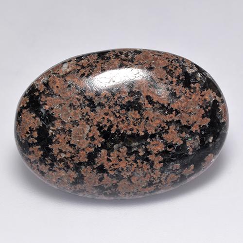 26,35 ctw natürlicher mehrfarbiger Obsidian, Oval Schliff, Lichtundurchlässig