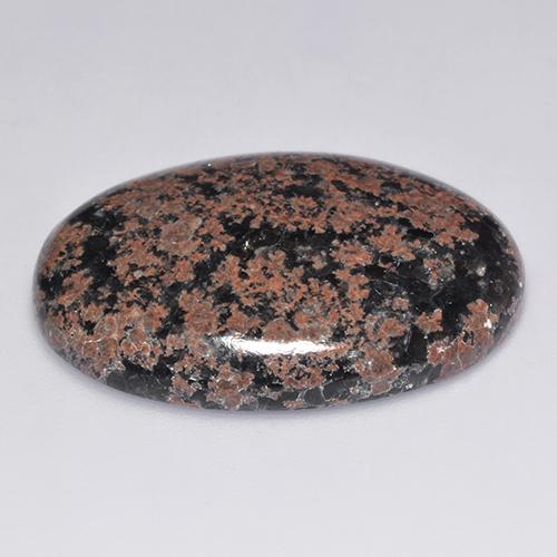 26,35 ctw natürlicher mehrfarbiger Obsidian, Oval Schliff, Lichtundurchlässig