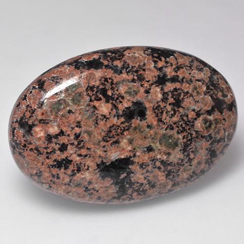 25,01 ctw natürlicher mehrfarbiger Obsidian, Oval Schliff, Lichtundurchlässig