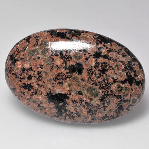 25,01 ctw natürlicher mehrfarbiger Obsidian, Oval Schliff, Lichtundurchlässig