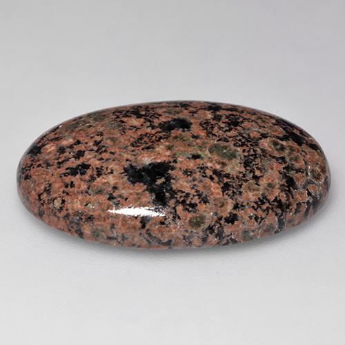 25,01 ctw natürlicher mehrfarbiger Obsidian, Oval Schliff, Lichtundurchlässig