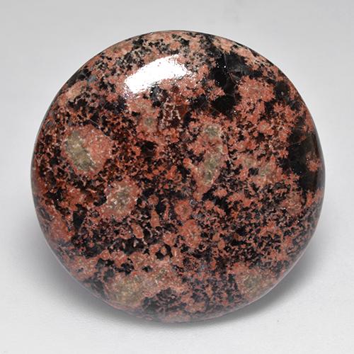 25,39 ctw natürlicher Mehrfarbig Obsidian, Rundschliff, Lichtundurchlässig