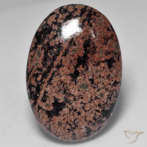 34.04ct Natürlicher Mehrfarbig Obsidian, Oval, Lichtundurchlässig