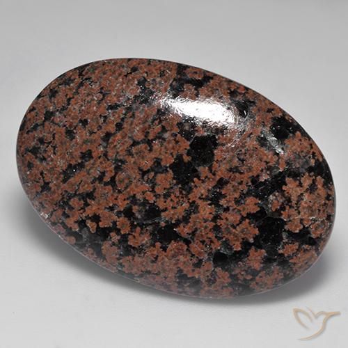 9,17 ctw natürlicher Mehrfarbig Obsidian, Oval, Lichtundurchlässig