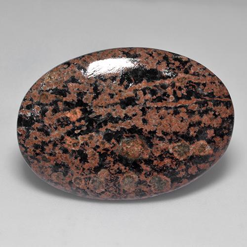 9,17 ctw natürlicher Mehrfarbig Obsidian, Oval Schliff, Lichtundurchlässig