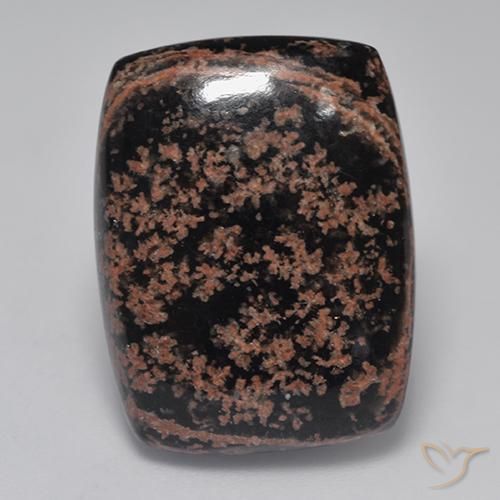9,17 ctw natürlicher Mehrfarbig Obsidian, Kissen, Lichtundurchlässig