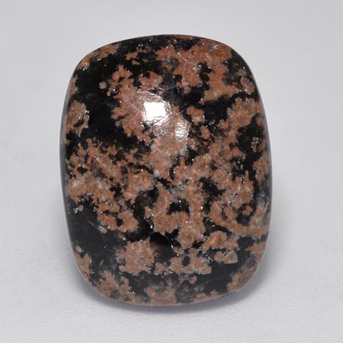 6,39 ctw natürlicher mehrfarbiger Obsidian, Kissenschliff, Lichtundurchlässig