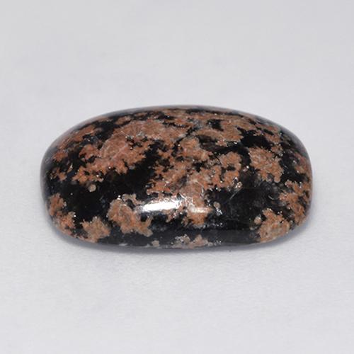 6,39 ctw natürlicher mehrfarbiger Obsidian, Kissenschliff, Lichtundurchlässig