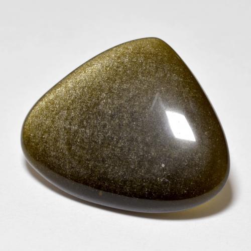 11,78 ctw natürlicher schwarzer Obsidian, Trillion, Lichtundurchlässig