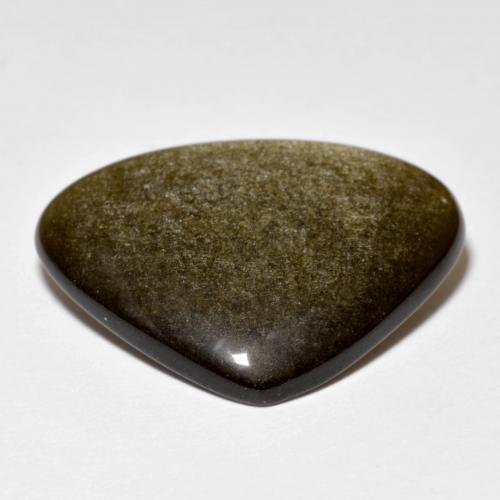 11,78 ctw natürlicher schwarzer Obsidian, Trillion, Lichtundurchlässig