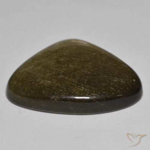 9,17 ctw natürlicher Helles schwärzliches Braun Obsidian, Trillion, Lichtundurchlässig