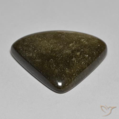 9,17 ctw natürlicher Helles schwärzliches Braun Obsidian, Trillion, Lichtundurchlässig