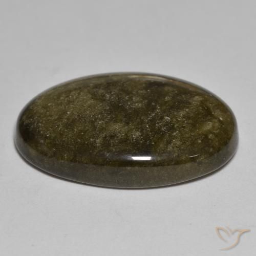 9,17 ctw natürlicher Schwarz mit Bronze Obsidian, Oval, Lichtundurchlässig
