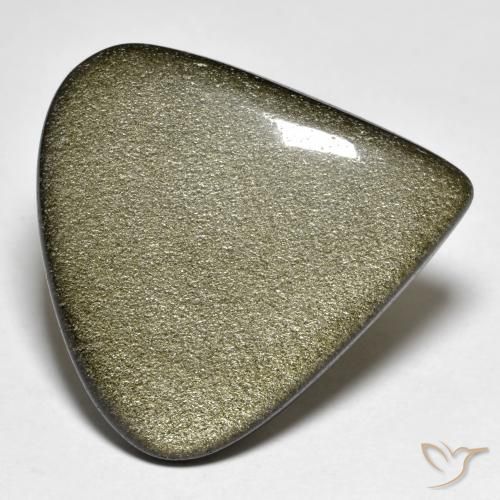 27.06ct Natürlicher Schwarz Braun Obsidian, Birnenform, Lichtundurchlässig