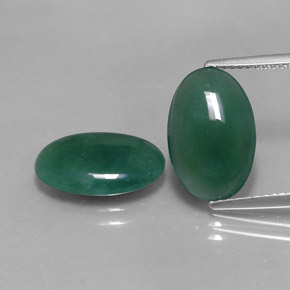 ct natürliche grüner Omphacit-Jade-Edelsteine, Oval Schliff, Lichtdurchlässig