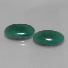  ct natürliche grüner Omphacit-Jade-Edelsteine, Oval Schliff, Lichtdurchlässig
