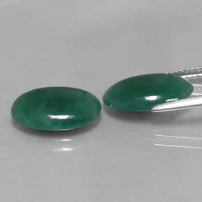  ct natürliche grüner Omphacit-Jade-Edelsteine, Oval Schliff, Lichtdurchlässig
