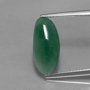 3,52 ctw natürlicher grüner Omphacit-Jade, Fantasieschliff, Lichtdurchlässig