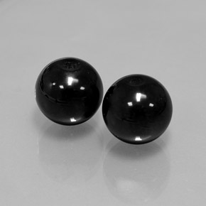  ct natürliche schwarzer Onyx-Edelsteine, Sphäre / Kugel, Lichtundurchlässig