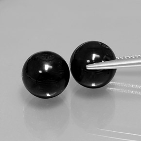  ct natürliche schwarzer Onyx-Edelsteine, Sphäre / Kugel, Lichtundurchlässig
