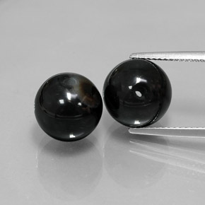  ct natürliche schwarzer Onyx-Edelsteine, Sphäre / Kugel, Lichtundurchlässig
