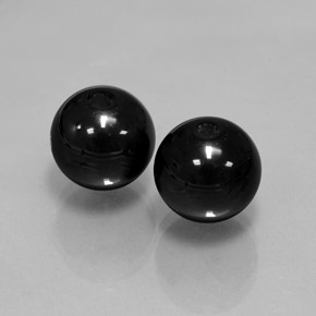  ct natürliche Schwarz Onyx-Edelsteine, Kugel / Ball, Lichtundurchlässig