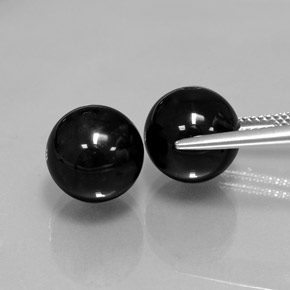  ct natürliche Schwarz Onyx-Edelsteine, Kugel / Ball, Lichtundurchlässig