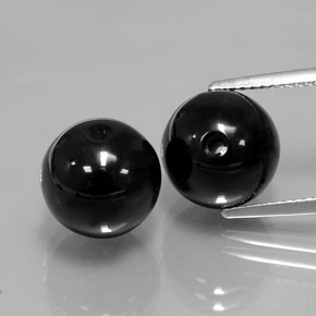  ct natürliche Schwarz Onyx-Edelsteine, Kugel / Ball, Lichtundurchlässig