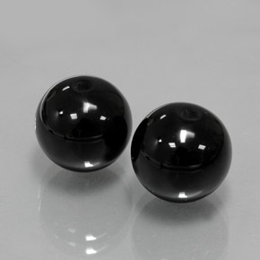  ct natürliche schwarzer Onyx-Edelsteine, Sphäre / Kugel, Lichtundurchlässig