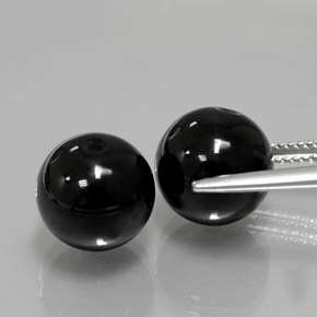  ct natürliche schwarzer Onyx-Edelsteine, Sphäre / Kugel, Lichtundurchlässig
