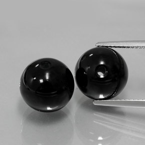  ct natürliche schwarzer Onyx-Edelsteine, Sphäre / Kugel, Lichtundurchlässig