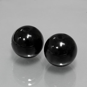  ct natürliche schwarzer Onyx-Edelsteine, Sphäre / Kugel, Lichtundurchlässig