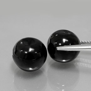  ct natürliche Schwarz Onyx-Edelsteine, Kugel / Ball, Lichtundurchlässig