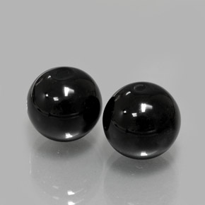  ct natürliche Schwarz Onyx-Edelsteine, Kugel / Ball, Lichtundurchlässig