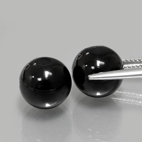  ct natürliche Schwarz Onyx-Edelsteine, Kugel / Ball, Lichtundurchlässig