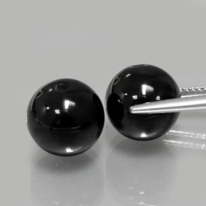  ct natürliche Schwarz Onyx-Edelsteine, Kugel / Ball, Lichtundurchlässig